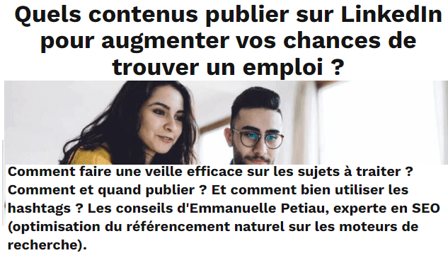 Quels contenus publier sur LinkedIn ? 