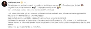 recommandation de ma formation social selling 